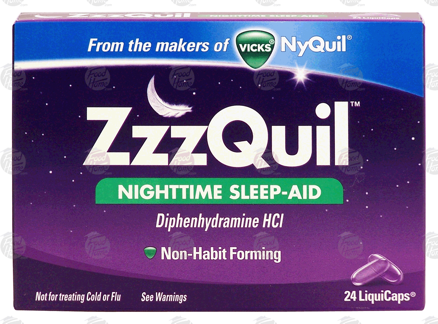 Vicks ZzzQuil nighttime sleep-aid, liquicaps Full-Size Picture